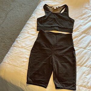 Michael Kors workout set shorts top